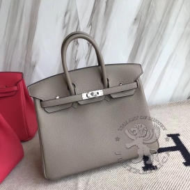 Hermes Birkin Togo 25cm Gris Paris 8M