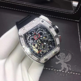 Richard Mille Watch 011 pave Diamonds