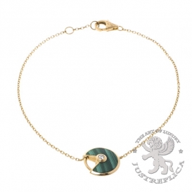 CARTIER Bracelet Amulette De Cartier Malachite 1D