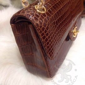 Chanel Classic Crocodile Jumbo 30.5cm Gavana
