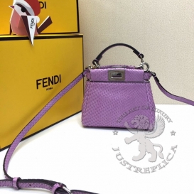 Fendi Peekaboo Python 15cm
