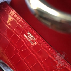 Hermes Egee Clutch 24cm Crocodile Shiny Niloticus Shiny Braise 95