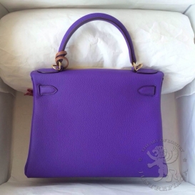 Hermes Kelly Togo 28cm 5L Ultraviolet