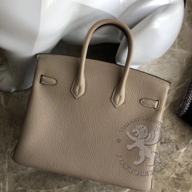 Hermes Birkin Togo 25cm Gris Tourterelle 81