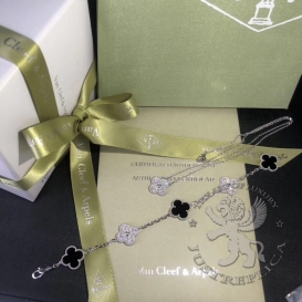 Van Cleef Arpels Bracelet Vintage Alhambra 5 motifs Onyx 24D