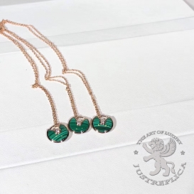 CARTIER Necklace Amulette De Cartier Malachite 1D