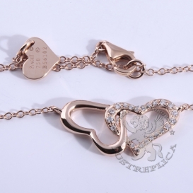 PIAGET Necklace Double Hearts Pendant