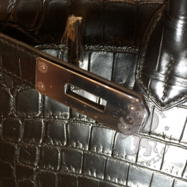 Hermes Birkin Crocodile Matte Porosus 30cm So-Black