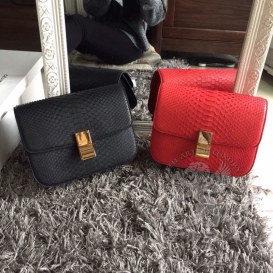 Celine Box Python Black