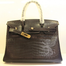 Hermes Birkin Crocodile Matte Porosus 30cm Havana