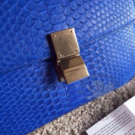 Celine Box Python Bleu