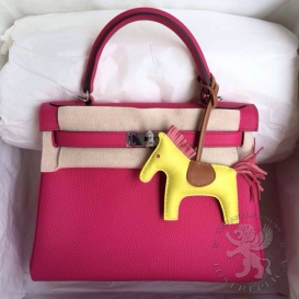 Hermes Kelly Togo 28cm 2R Rouge Pivoine