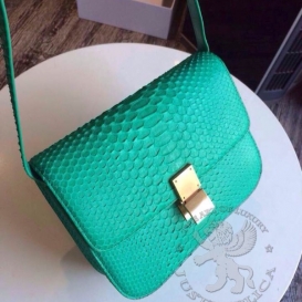 Celine Box Python Emerald