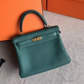 Hermes Kelly Togo 25cm Z6 Malachite