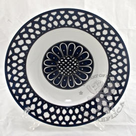 Hermes Tableware Bleus D’ailleurs Deep Plate 25cm
