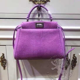 Fendi Peekaboo Python 23cm Violet