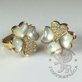 Van Cleef Arpels Earrings Cosmos 28D MOP