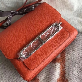 Hermes Roulis Epsom 19cm Orange 93