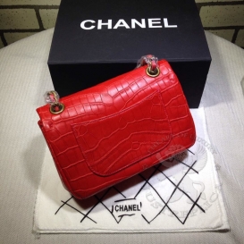 Chanel Classic Crocodile Matte Mini 20cm