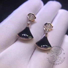 Bulgari Earrings Divas Dream Onyx Diamonds