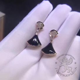 Bulgari Earrings Divas Dream Onyx Diamonds