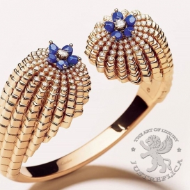 CARTIER Bracelet Cactus de Cartier Lapis 146D