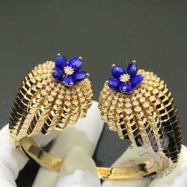 CARTIER Bracelet Cactus de Cartier Lapis 146D