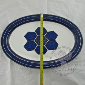 Hermes Tableware Bleus D’ailleurs Dish 36cm