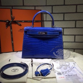 Hermes Kelly Crocodile Shiny Niloticus 28cm Sellier Mykonos