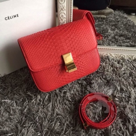 Celine Box Python Red