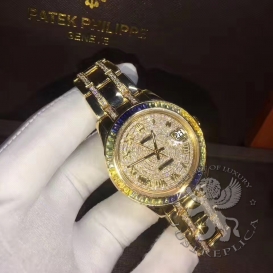 Rolex Watch Day-Date pave Diamonds