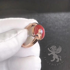 CARTIER Ring Amulette de Cartier Carnelian 1D