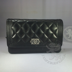 Chanel Boy Lambskin WOC 19cm Black