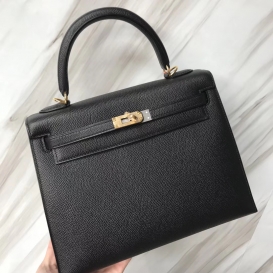 Hermes Kelly Epsom 25cm Black (89)