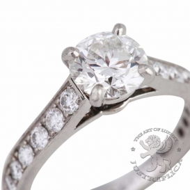 CARTIER Ring Solitaire 18D