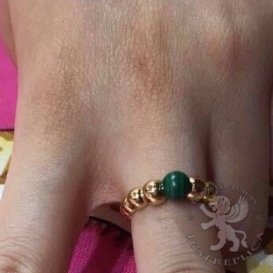 Van Cleef & Arpels Ring Perlee Malachite