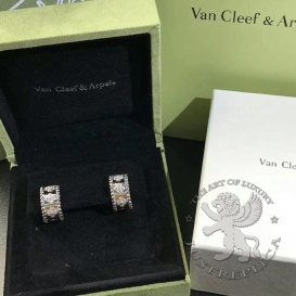 Van Cleef Arpels Earrings Perlee Clover Diamonds