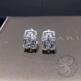 Bulgari Earrings Parentesi pave Diamonds