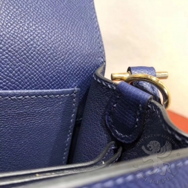 Hermes Roulis Epsom 19cm Bleu Saphir 73