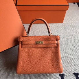 Hermes Kelly Togo 25cm Orange 93