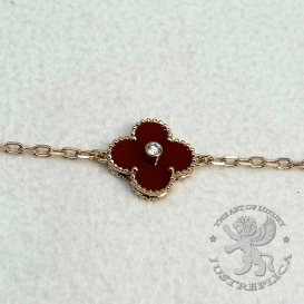 Van Cleef Arpels Bracelet Alhambra Carnelian 1D