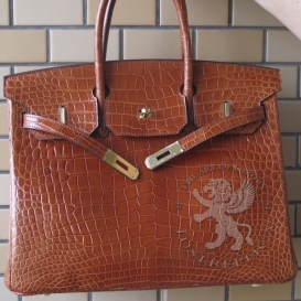 Hermes Birkin Crocodile Shiny Porosus 35cm Fauve