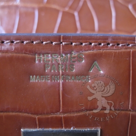 Hermes Birkin Crocodile Shiny Porosus 35cm Fauve