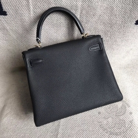 Hermes Kelly Togo 25cm Noir