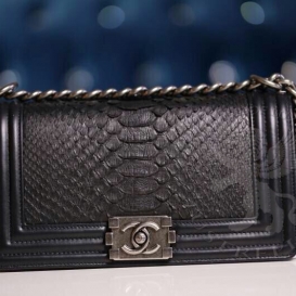 Chanel Boy Python 20cm Orange