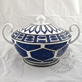 Hermes Tableware Bleus D’ailleurs Soup Pot