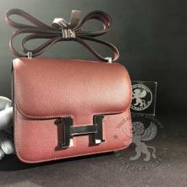 Hermes Constance Epsom 18cm Bordaux 57