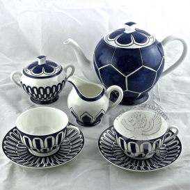 Hermes Tableware Bleus D’ailleurs Sugar and Milk