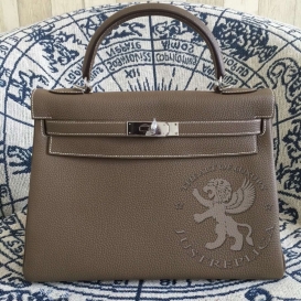 Hermes Kelly Togo 32cm Etoupe 18