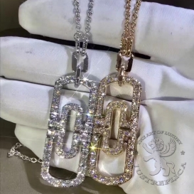 Bulgari Necklace Parentesi Openwork 84D